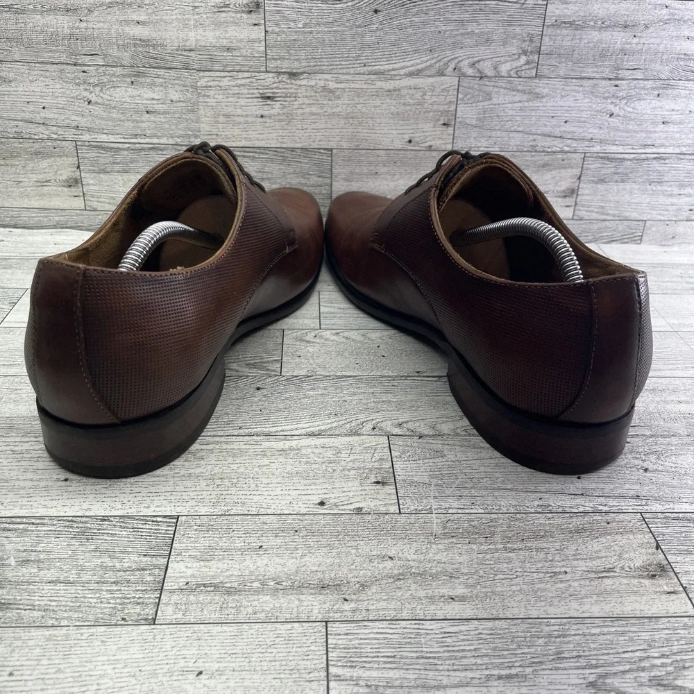 Florsheim Postino Plain‎ Toe Oxford Cognac Leather Dress Shoes Men 11 3E